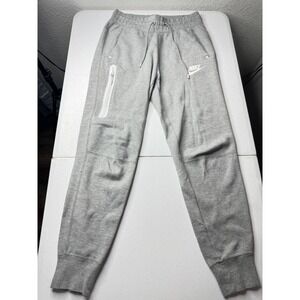 Nike Tech Fleece Joggers Mens Grey Sweatpants Bonded Zip Pocket CU4495-063